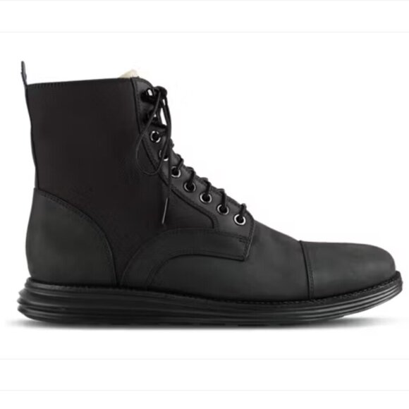 Cole Haan | Lunargrand Waterproof Lace Boots | Black | Men's Size 11.5 - Picture 1 of 10